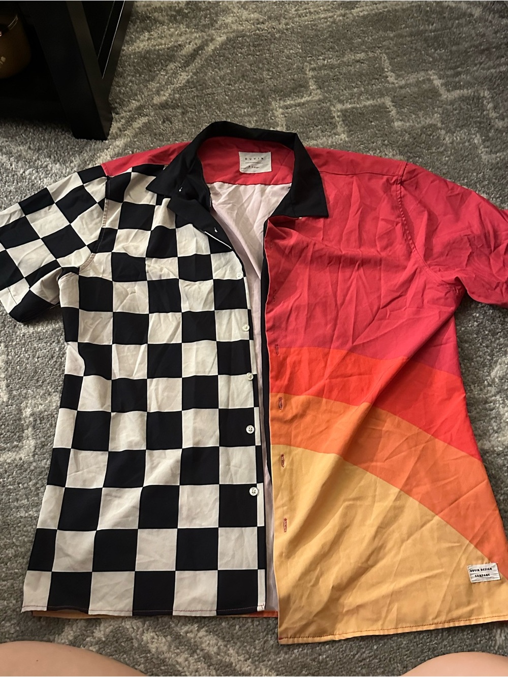 Mens button up top
